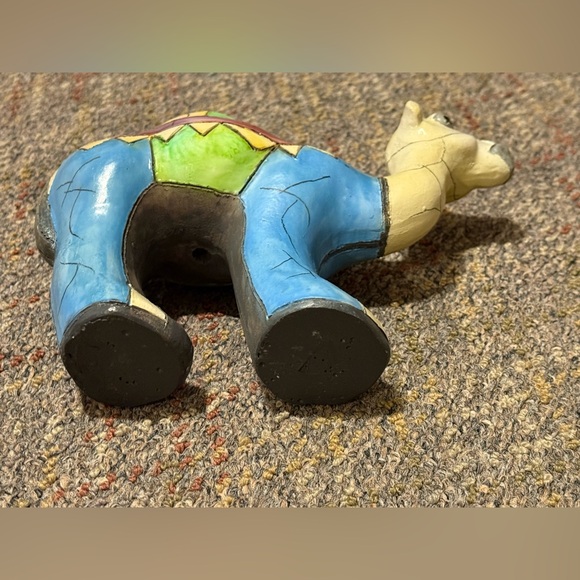 South African Art Handmade Colorful Raku Pottery Camel Figurine Statue 8x6x2 - Picture 4 of 5